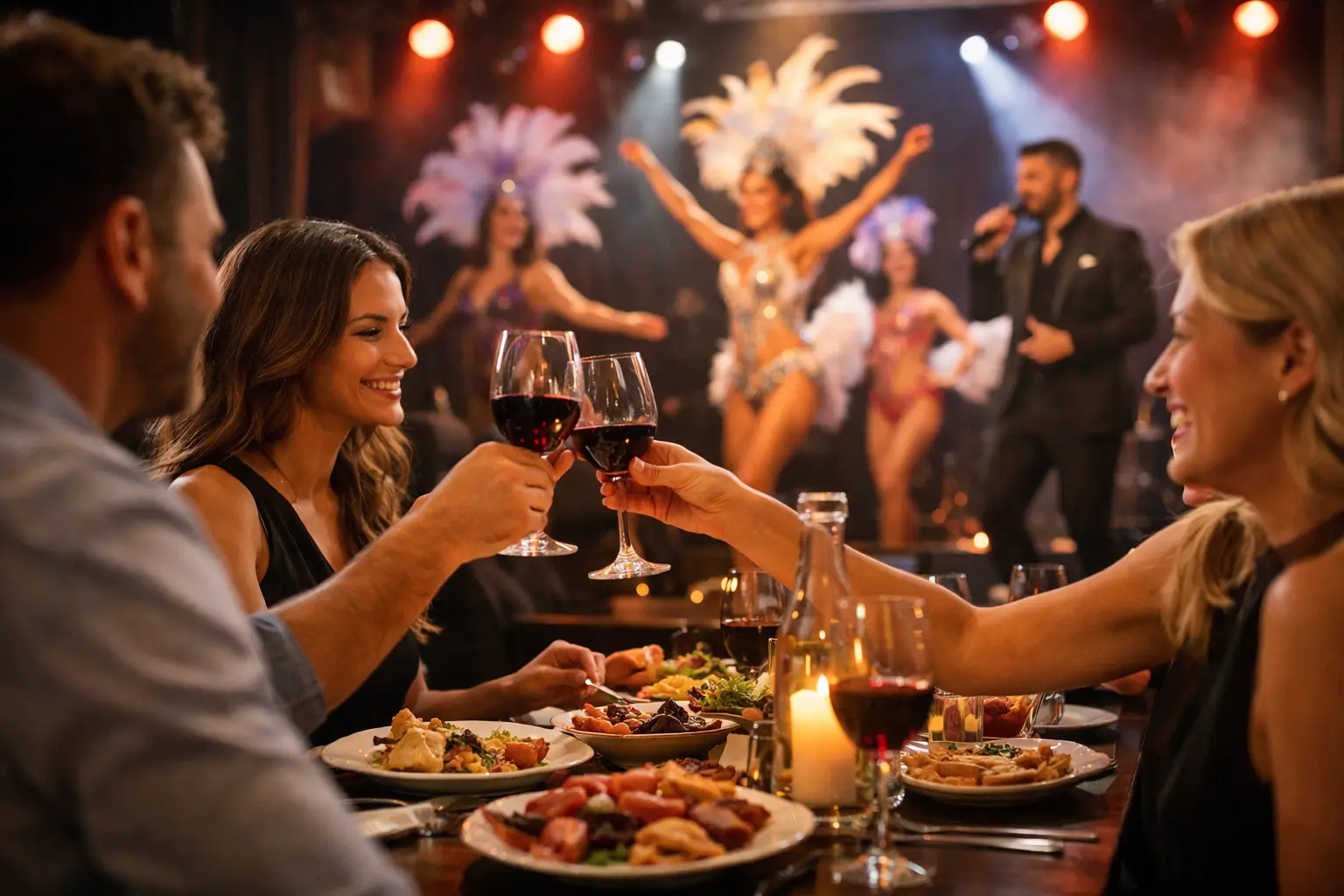 Cena con espectáculo Valencia para grupos